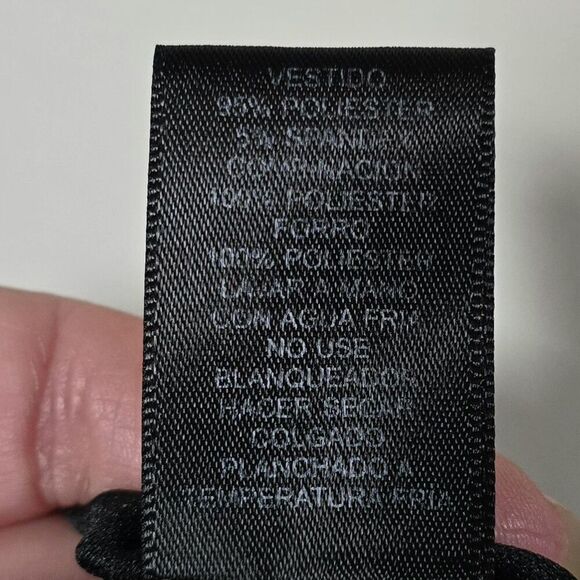 Jessica Howard Mesh Top Midi Dress Size 14 Black Embellished Sleeveless Flawed - Picture 8 of 13